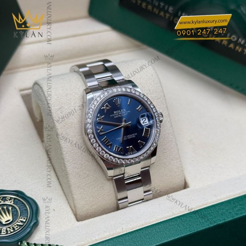 Đồng hồ Rolex Datejust 31 mặt số xanh La Mã 278384RBR-0038