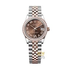 rolex-datejust-31-chocolate-278381rbr-0006 (1) Đồng hồ Rolex Datejust 31 mặt chocolate La Mã 278381RBR-0006