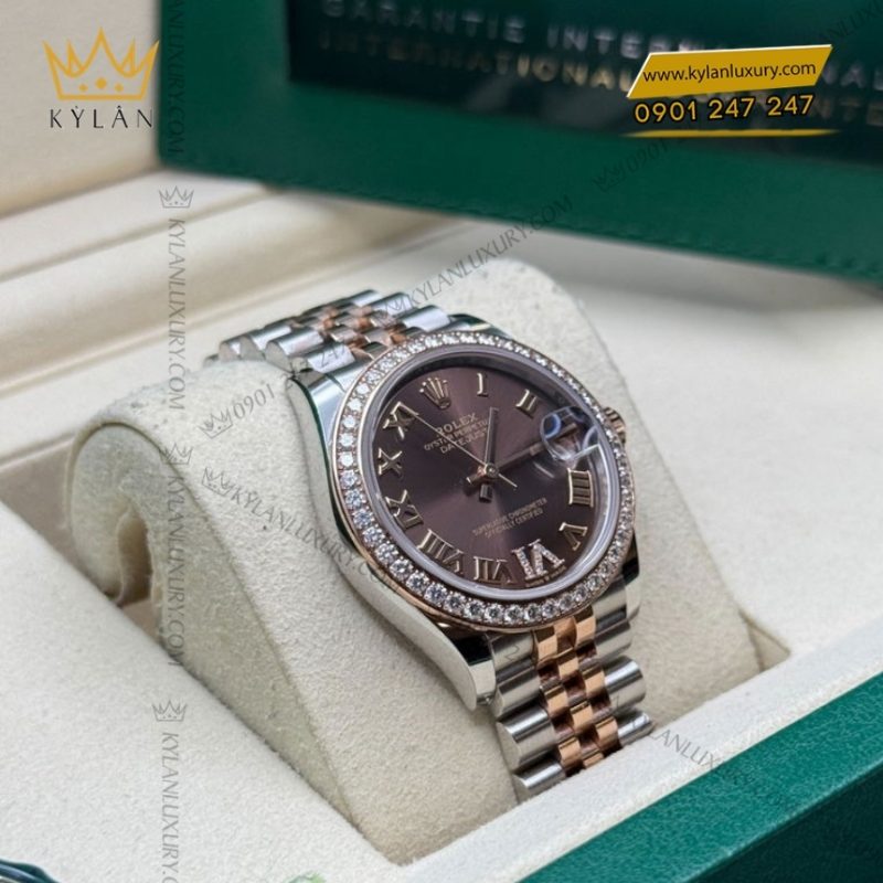 Đồng hồ Rolex Datejust 31 mặt chocolate La Mã 278381RBR-0006