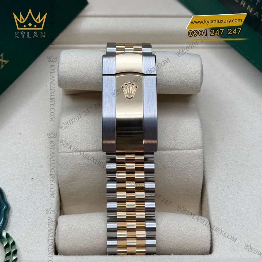 Kỳ Lân Luxury rolex datejust 36 126283rbr 0001 champagne coc da quang 2 Đồng hồ Rolex Datejust 36 champagne cọc dạ quang 126283RBR-0001