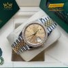 Đồng hồ Rolex Datejust 36 champagne cọc dạ quang 126283RBR-0001
