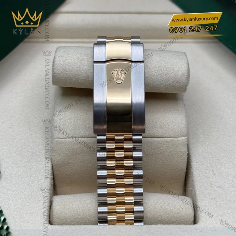 Đồng hồ Rolex Datejust 36 mặt lá cọ vàng 126283RBR-0029