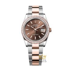 Đồng hồ Rolex Datejust 36 chocolate vành kim 126281RBR-0032
