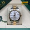 Đồng hồ Rolex Datejust 41 mặt bạc cọc dạ quang 126333-0001