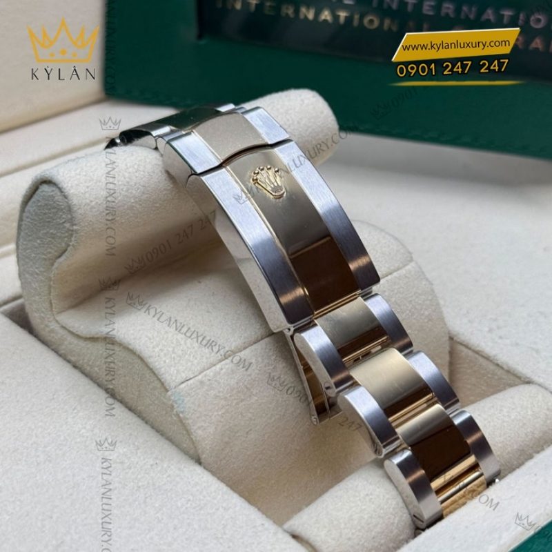 Đồng hồ Rolex Datejust 41 mặt trắng cọc dạ quang 126333-0015