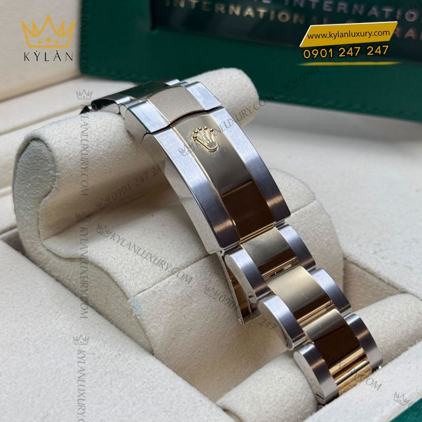 Kỳ Lân Luxury rolex datejust 41 126333 0015 trang da quang 3 Đồng hồ Rolex Datejust 41 mặt trắng cọc dạ quang 126333-0015