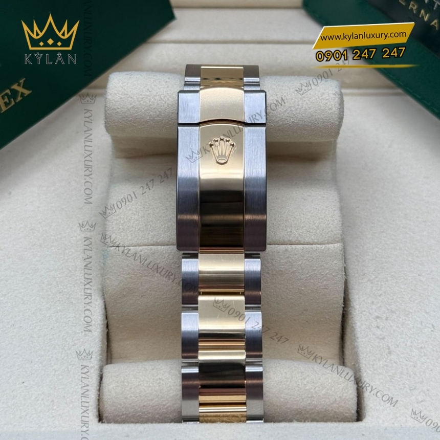 Kỳ Lân Luxury rolex datejust 41 126333 0015 trang da quang 4 Đồng hồ Rolex Datejust 41 mặt trắng cọc dạ quang 126333-0015