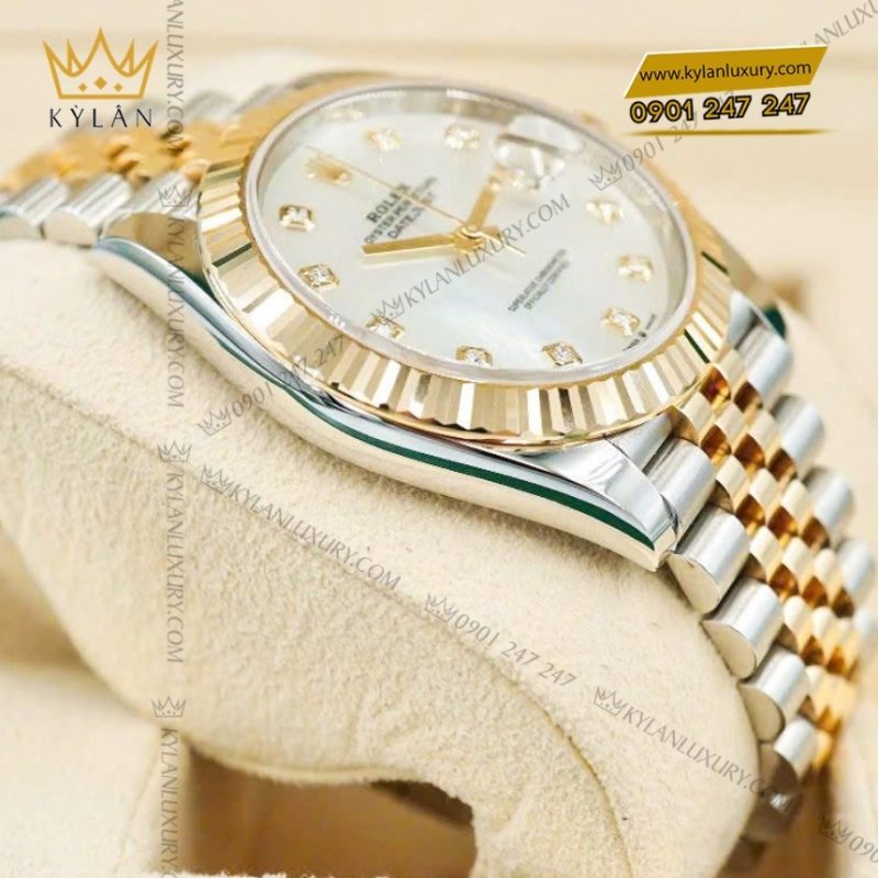 Đồng hồ Rolex Datejust 41 mặt khảm trai kim cương 126333
