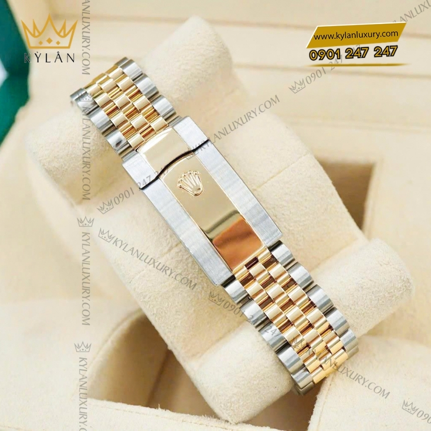 Kỳ Lân Luxury rolex datejust 41 126333 mat kham trai kim cuong 5 Đồng hồ Rolex Datejust 41 mặt khảm trai kim cương 126333