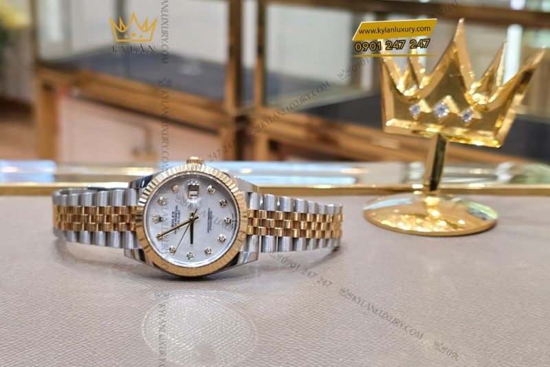 Đồng hồ Rolex Datejust 41 mặt khảm trai kim cương 126333