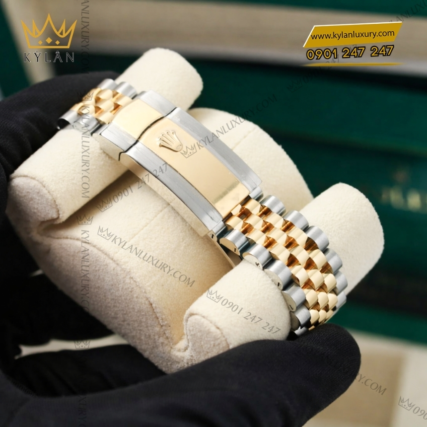 Kỳ Lân Luxury rolex datejust 41 126333 mat kham trai kim cuong 7 Đồng hồ Rolex Datejust 41 mặt khảm trai kim cương 126333