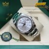 Đồng hồ Rolex Datejust 41 mặt bạc cọc dạ quang 126334-0003