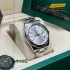 Đồng hồ Rolex Datejust 41 mặt bạc cọc dạ quang 126334-0003
