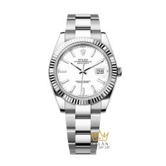 Đồng hồ Rolex Datejust 41 mặt trắng cọc dạ quang 126334-0009