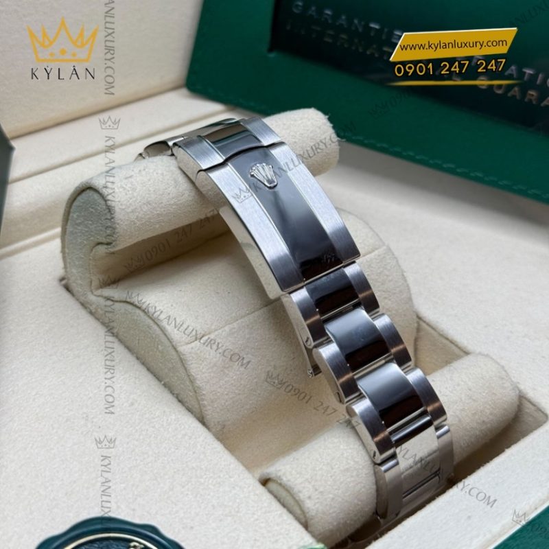 Đồng hồ Rolex Datejust 41 mặt trắng cọc dạ quang 126334-0009