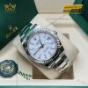 Đồng hồ Rolex Datejust 41 mặt trắng cọc dạ quang 126334-0009