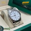 Đồng hồ Rolex Datejust 41 mặt trắng cọc dạ quang 126334-0009