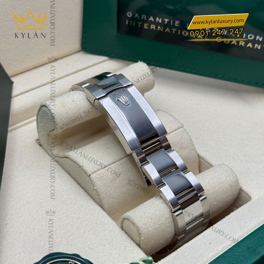 Kỳ Lân Luxury rolex datejust 41 126334 0013 xam da quang 3 Đồng hồ Rolex Datejust 41 mặt xám cọc dạ quang 126334-0013