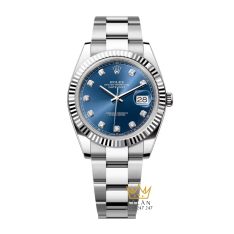 Đồng hồ Rolex Datejust 41 mặt xanh dương kim cương 126334-0015