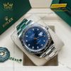 Đồng hồ Rolex Datejust 41 mặt xanh dương kim cương 126334-0015