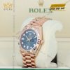 Đồng hồ Rolex Day Date 36 mặt xám kim cương 128235-0050