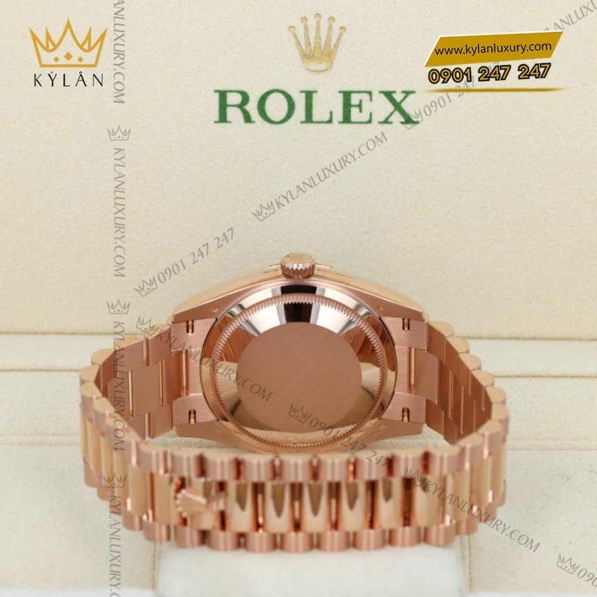 Kỳ Lân Luxury rolex day date 36 128235 0050 mat xam kim cuong 6 Đồng hồ Rolex Day Date 36 mặt xám kim cương 128235-0050