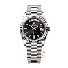 Đồng hồ Rolex Day Date 40 mặt đen kim cương 228239-0005
