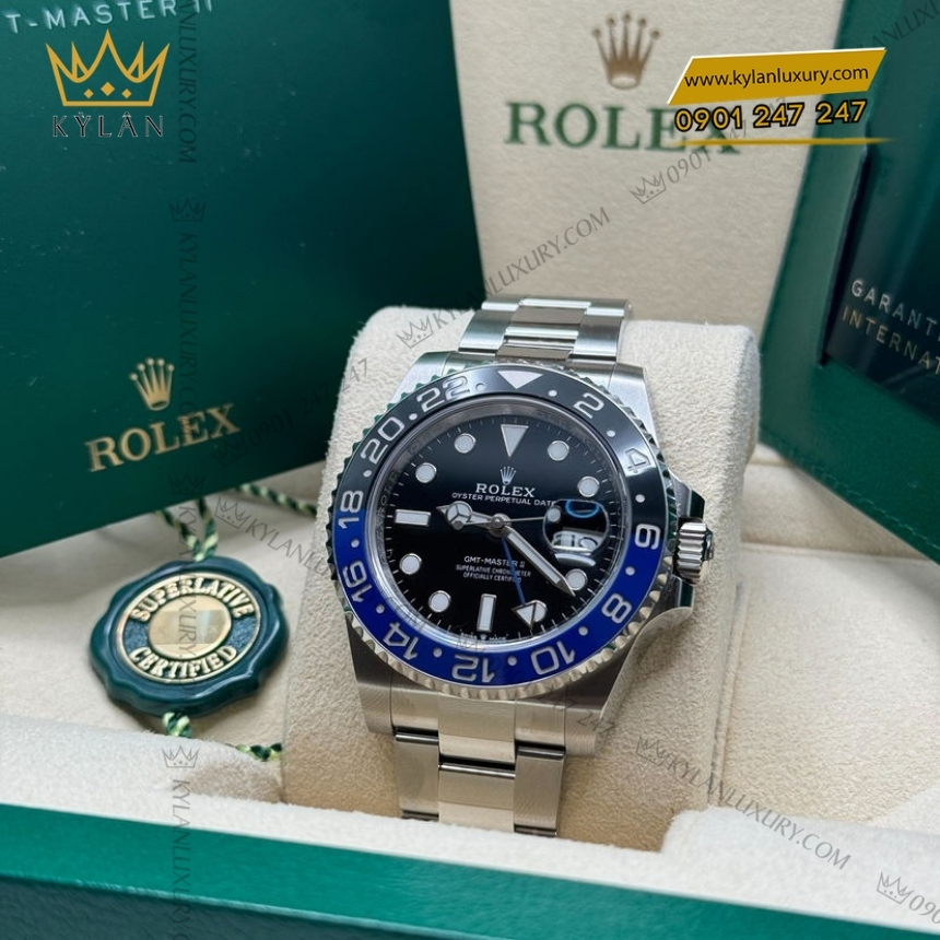 Kỳ Lân Luxury rolex gmt master ii 126710blnr 0003 batman 5 Đồng hồ Rolex GMT Master II Batman 126710BLNR-0003