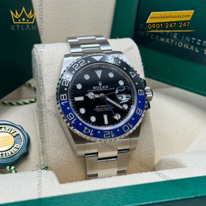 Kỳ Lân Luxury rolex gmt master ii 126710blnr 0003 batman 6 Đồng hồ Rolex GMT Master II Batman 126710BLNR-0003