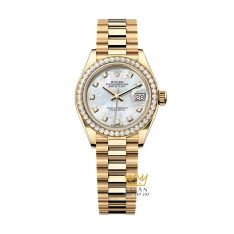 Đồng hồ Rolex Lady Datejust 28 mặt xà cừ kim cương 279138RBR-0015