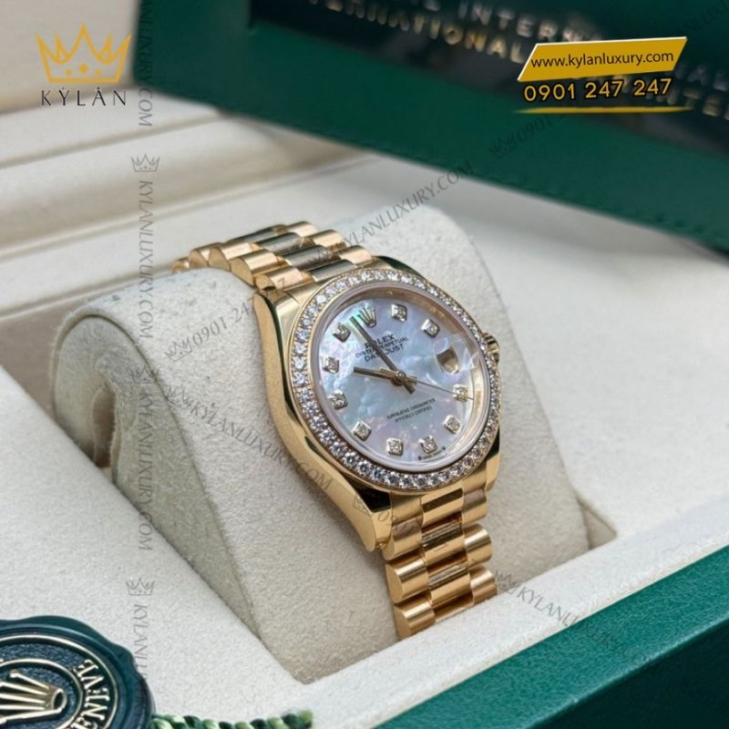 Đồng hồ Rolex Lady Datejust 28 mặt xà cừ kim cương 279138RBR-0015