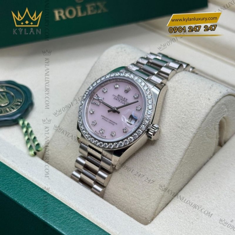Đồng hồ Rolex Lady Datejust mặt đá opal hồng 279139RBR-0002