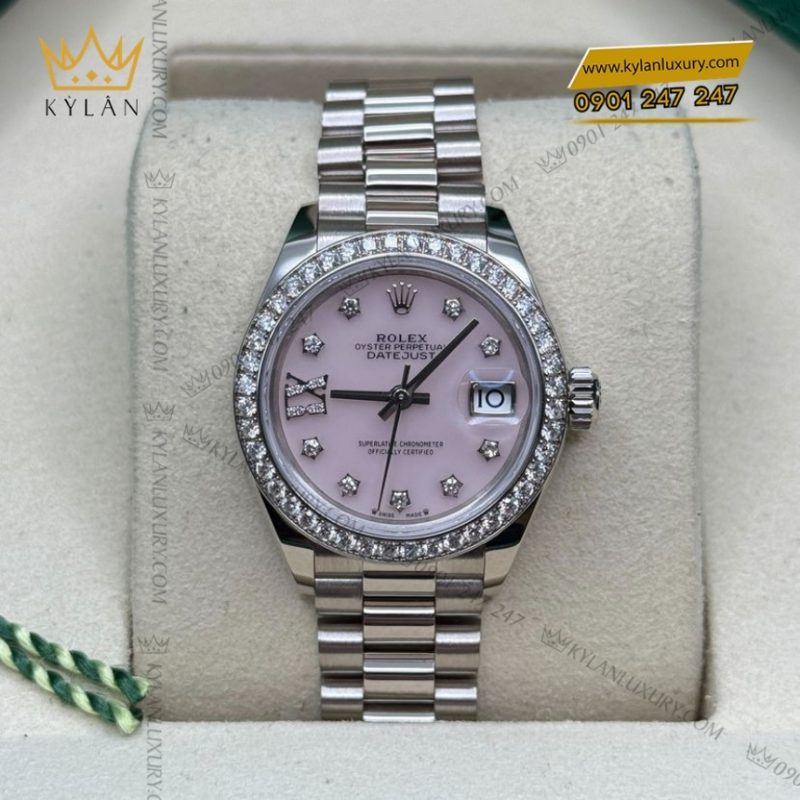 Đồng hồ Rolex Lady Datejust mặt đá opal hồng 279139RBR-0002