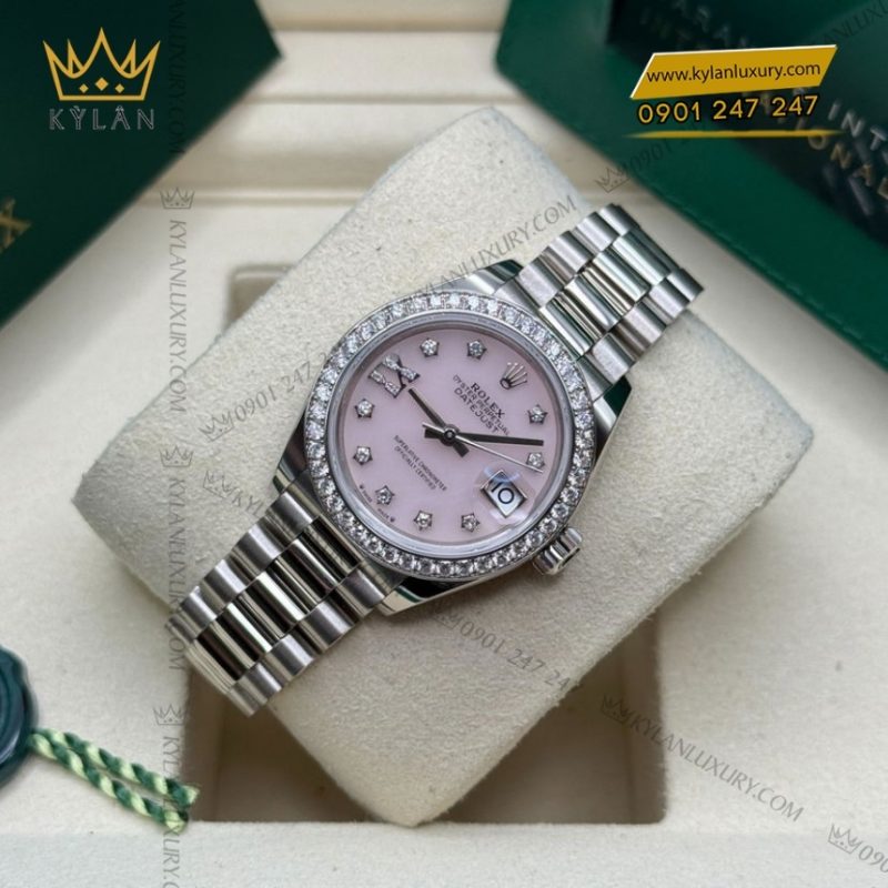 Đồng hồ Rolex Lady Datejust mặt đá opal hồng 279139RBR-0002