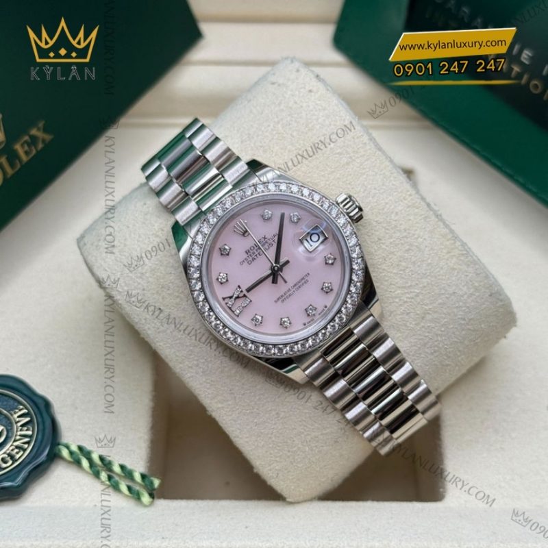 Đồng hồ Rolex Lady Datejust mặt đá opal hồng 279139RBR-0002