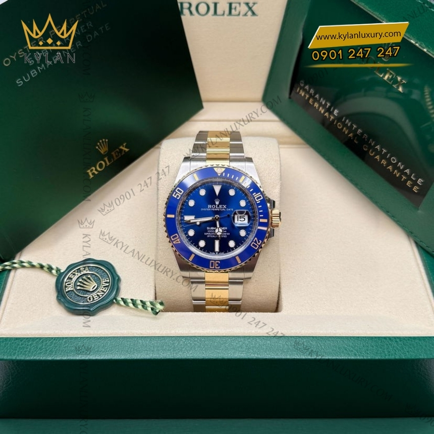 Kỳ Lân Luxury rolex submariner date 126613lb 0002 mat so xanh 2 Đồng hồ Rolex Submariner Date mặt số xanh 126613LB-0002