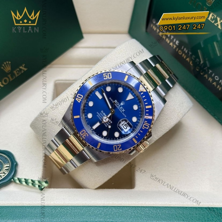 Kỳ Lân Luxury rolex submariner date 126613lb 0002 mat so xanh 9 Đồng hồ Rolex Submariner Date mặt số xanh 126613LB-0002