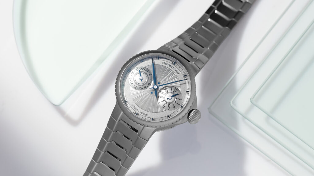 Kỳ Lân Luxury 2. PULSE GMT Bac Guilloche Đồng hồ Chronoswiss tại Watches and Wonders 2026