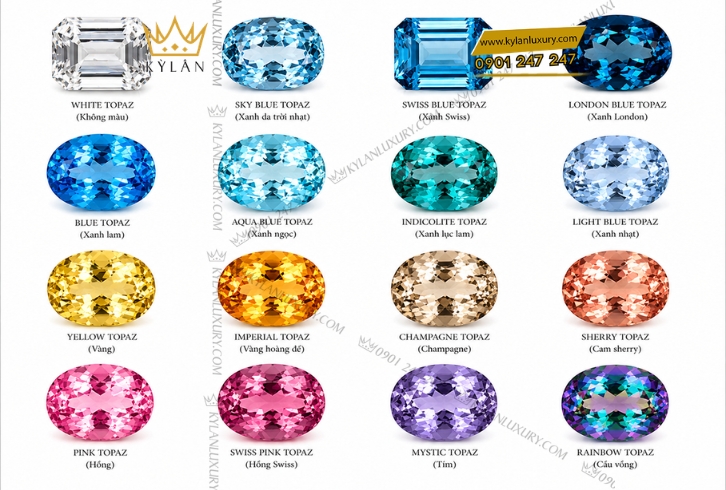 Các loại đá quý phổ biến trong trang sức cao cấp - Tại Kỳ Lân