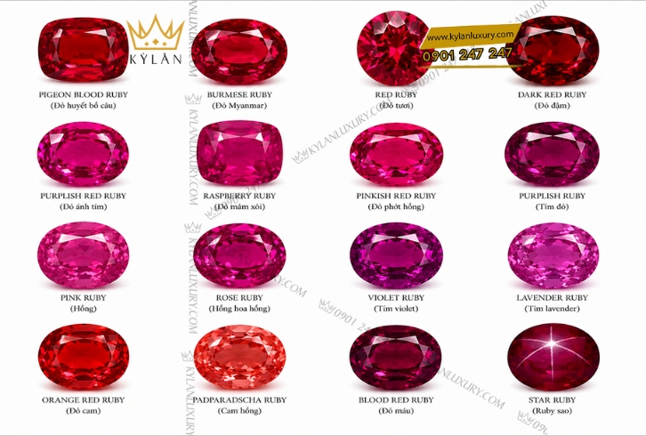 Các loại đá quý phổ biến trong trang sức cao cấp - Tại Kỳ Lân