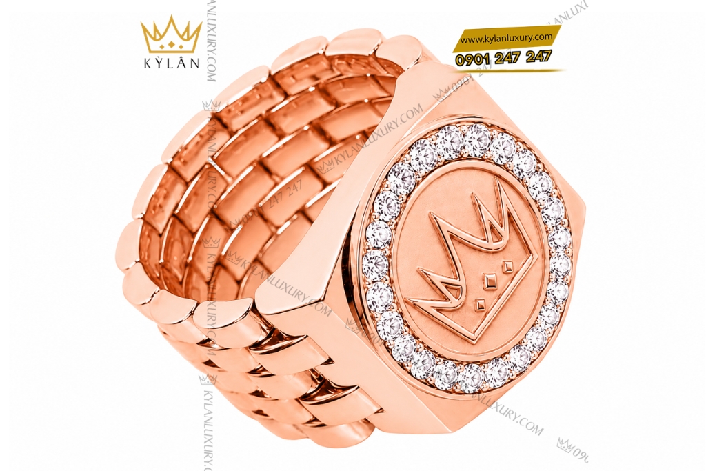 Nhẫn Kỳ Lân Crown vàng hồng Au750 đính kim cương 10 Kỳ Lân Luxury Nhan Nhan Ky Lan Crown vang hong Au750 dinh kim cuong 4 Nhẫn Kỳ Lân Crown vàng hồng Au750 đính kim cương
