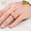 Nhẫn Kỳ Lân Crown vàng hồng Au750 đính kim cương