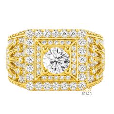 Nhẫn Rolex vàng vàng Au750 đính kim cương