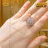 Nhẫn nữ  kim cương vàng hồng Au750 đính viên chủ 6ly3