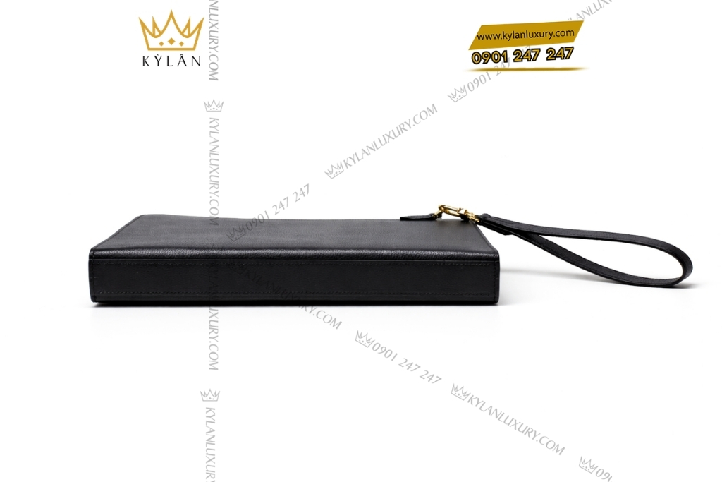 Túi Clutch da bê đen khóa vân tay 9 Kỳ Lân Luxury Tui Clutch da be den khoa van tay 4 Túi Clutch da bê đen khóa vân tay