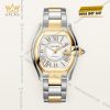 Đồng hồ Cartier Roadster demi vàng vàng 42mm CRW2RD0009