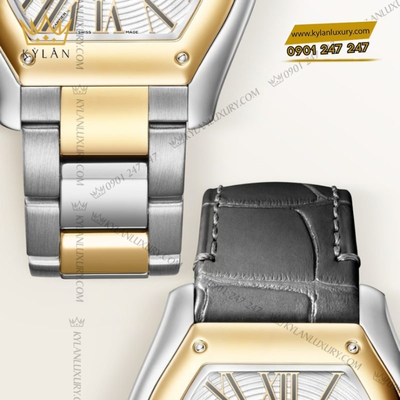 Đồng hồ Cartier Roadster demi vàng vàng 42mm CRW2RD0009