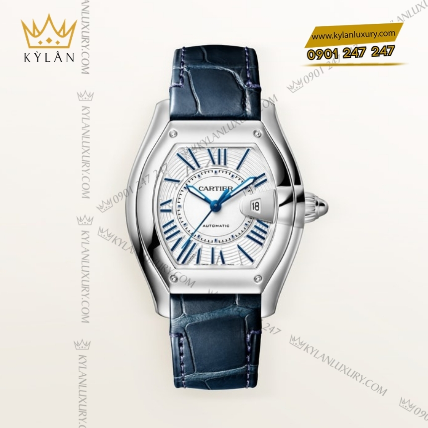 Kỳ Lân Luxury cartier roadster thep 42mm crwsrd0019 2 Đồng hồ Cartier Roadster thép 42mm CRWSRD0019