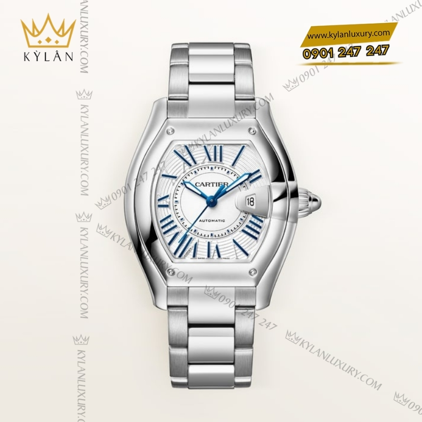 Kỳ Lân Luxury cartier roadster thep 42mm crwsrd0019 7 Đồng hồ Cartier Roadster thép 42mm CRWSRD0019