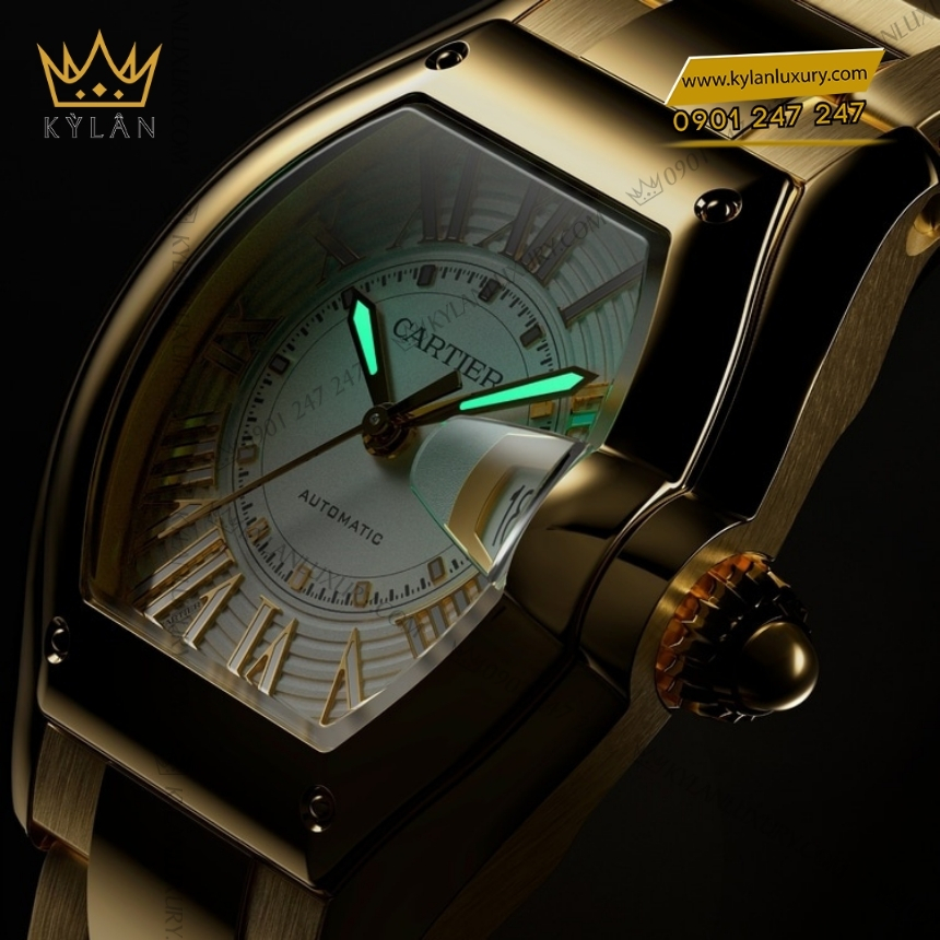 Kỳ Lân Luxury cartier roadster wgrd0011 vang vang 6 Đồng hồ Cartier Roadster vàng khối 42mm WGRD0011